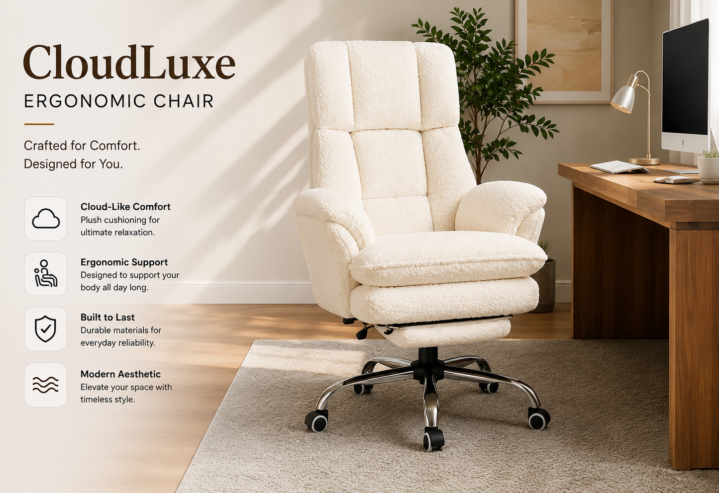 CloudLuxe Ergonomic Chair